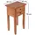 creedwood Rica Braun Teak 39 x 70 x 29 cm