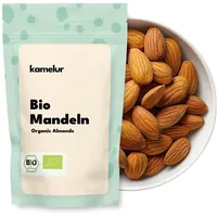 (22,90 EUR/kg) 1kg BIO Mandeln ganz | Mandelkerne mit Haut | Spanien