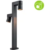 Paulmann LED Pollerleuchte Kimu Aluminium 44,9 cm 2x7,8W 720lm anthrazit