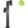 Paulmann LED Pollerleuchte Kimu Aluminium 44,9 cm 2x7,8W 720lm anthrazit