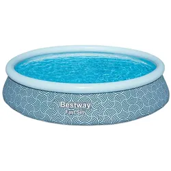 BESTWAY Pool » Fast SetTM«, Aufstellpool-Set mit Filterpumpe, Ø 396 x 84 cm, rund - grau