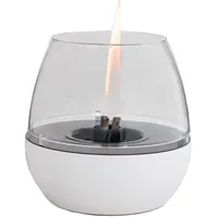 Kleining Tischfeuer Tulpe Ø 18 cm Weiß