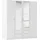 Rauch Bergheim Kleiderschrank 181 x 54 x 197 cm weiß