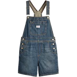 Levi's Levi's® Latzhose UTILITY SHORTALL Sommerhose im Five-Pocket Style blau S (36)