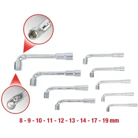 KS Tools ULTIMATEplus Doppelsteckschlüssel-Satz, gekröpft, 9-tlg.