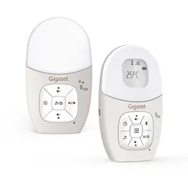 Gigaset Baby 100 Audio – Audio-Babyphone mit DECT-Technologie – Sichere Zwei-Wege-Kommunikation – 300m Reichweite - Fütterungstimer - Temperatursensor - Nachtlicht, Warm Grey [Deutsche Version]