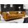 Riess-Ambiente Chesterfield Sofa Samt 3-Sitzer Senfgelb
