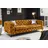 Riess-Ambiente Chesterfield Sofa Samt 3-Sitzer Senfgelb