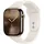 Apple Watch Series 10 GPS + Cellular 46 mm Titangehäuse gold Sportarmband polarstern S/M