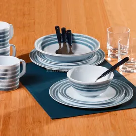 Brunner BlueBAY Geschirr-Set 16-tlg. blau/weiß