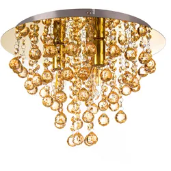Deckenleuchte LONDON - gold - DH 38x27 cm