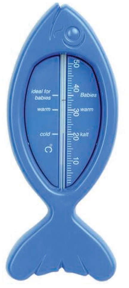 Badethermometer Fisch blau