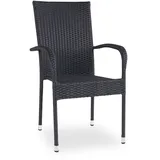 CASANOVA PARISO Gartenstuhl 55 x 63 x 94 cm schwarz