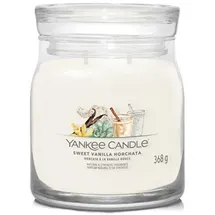 Yankee Candle Duftkerze Signature Glas mittel Sweet Vanilla Horchata 368 g beige