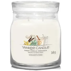 Yankee Candle Duftkerze Signature Glas mittel Sweet Vanilla Horchata 368 g beige