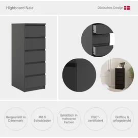 Home Affaire Highboard 40,4 x 111,3 x 50 cm Weiß