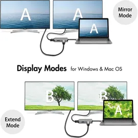Logilink USB-C® Dockingstation UA0410 Passend für Marke: Universal USB-C® Power Delivery