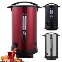 Arebos Glühweinkocher 1650 W | Heißgetränkespender | 20 L | mit Auffangschale, Auslasshahn, Thermostat und Überhitzungsschutz | Temperatureinstellung von 30-110 °C | Rot
