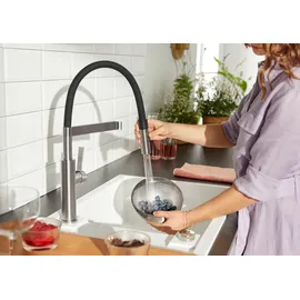 Blanco Sonea-S Flexo Einhebelmischer Edelstahl gebürstet