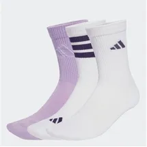adidas Performance Funktionssocken LOGO PACK 3PP (3-Paar) für Sport, mit Rippbündchen, aus weichem, stretchigem Baumwollmix weiß M (40/42)
