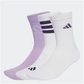 adidas Performance Funktionssocken LOGO PACK 3PP (3-Paar) für Sport, mit Rippbündchen, aus weichem, stretchigem Baumwollmix weiß M (40/42)