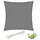 Woltu Sonnensegel Rechteck HDPE 300 x 300 cm Grau