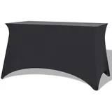 vidaXL Stretch-Tischhusse 2 Stk. 243 x 76 x 74 cm Anthrazit