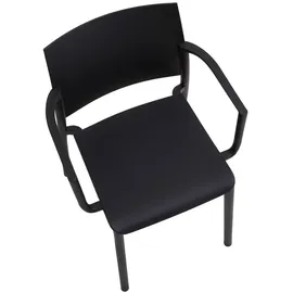 Idimex Gartenstuhl TERRA 55 x 52 x 81 cm schwarz 4 St.