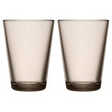 Iittala Kartio 2-er Set Gläser 40cl, Leinen,