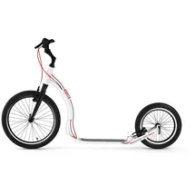 Yedoo Scooter Yedoo Rodstr Alloy Tretroller mit Luftreifen 20/16 Weiß