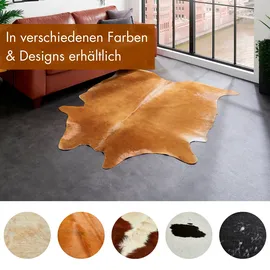 LUXOR LIVING Fellteppich LUXOR LIVING "Rinderfell" Gr. 40, braun, B:160cm H:2mm L:240cm, Kuhfell, Teppiche, Fellteppich, echtes Rinderfell, Naturprodukt - daher ist jedes Fell ein Einzelstück
