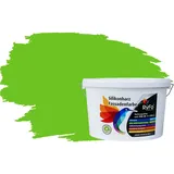 RyFo Colors Fassadenfarbe Silikonharz Fassadenfarbe Limettengrün 10l, 1 L ca. 6 m2, Wasserabweisend, diffusionsfähig, schützt vor Schmutz, Algen, Pilzen grün