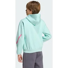 adidas Messi ZNE Hoodie KIDS Semi Flash Aqua - 152