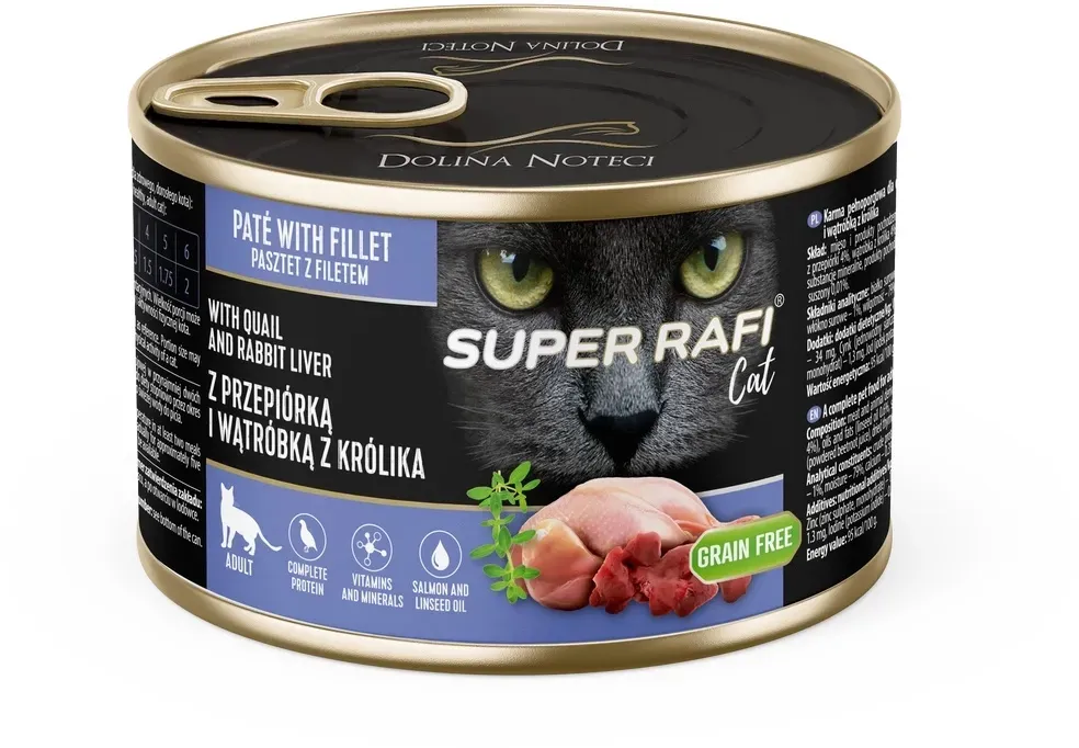 DOLINA NOTECI Super Rafi Cat P&F mit Wachtel- und Kaninchenleber 185g