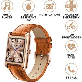 ICE-Watch ICE Smart TKS 2.0 Rectangular 1.41 Rose-Gold Brown