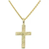 JuwelmaLux Kreuzanhänger Kreuz Anhänger Gold 333 massiv, strukturiert JL20-02-1445 JuwelmaLux (1-tlg)