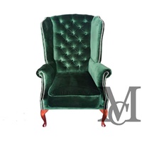 JVmoebel Ohrensessel, Chesterfield Ohrensessel 1 Sitzer Design Sessel grün