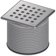 TECE drainpoint S Rostrahmen Edelstahl, 100 x 100 mm, inklusive Designrost quadratum