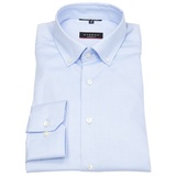 Eterna Businesshemd Modern Fit leicht tailliert bügelfrei Button-Down-Kragen blau 42