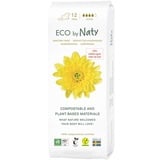 Eco by Naty Damenbinden Super – Pflanzliche und saugfähige Bio-Hygienebinden mit Flügeln, Menstruationsprodukt aus Bio-Baumwolle, Besser für die weibliche Gesundheit (12 Stück)