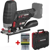PARKSIDE Performance 12V Akku-Stichsäge PPSTKA 12. Koffer, 10 tlg Bosch Sägeblätter,ohne Akku, Ladegerät
