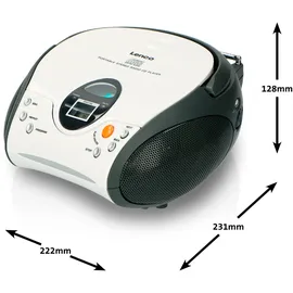 Lenco SCD-24 weiß