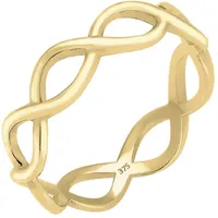 Elli PREMIUM Ring Damen im Infinity Trend in 375er Gelbgold