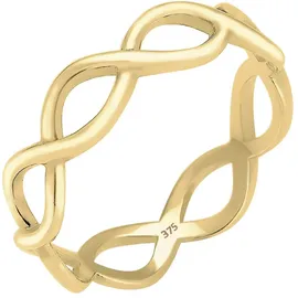 Elli PREMIUM Ring Damen im Infinity Trend in 375er Gelbgold