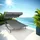 Tectake Livorno Sonnenliege 215 x 183 x 150 cm Schwarz