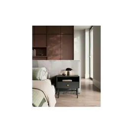 Selsey Nachtschrank Divenos 54,8 x 0 x 52 cm Schwarz