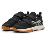 Puma Varion II V Jr Indoor Court Shoe, Puma Black Cool Light Gray Gum, 28 EU