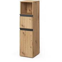 Vicco Torren Midischrank 30 x 112,6 x 35 cm Braun