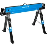 HÖGERT TECHNIK Arbeitsbock Höhenverstellbarer Klappbock 61,5–82 cm mit 590 kg Tragkraft, Balkenauflagen 40–90 mm, Rutschfester Arbeitsfläche, klappbaren Stützen und Tragegriff