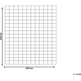 Beliani Zweilagige Ganzjahresbettdecke Korab 200 x 220 cm